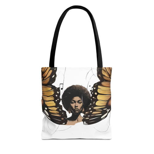 Afro Butterfly Tote Bag