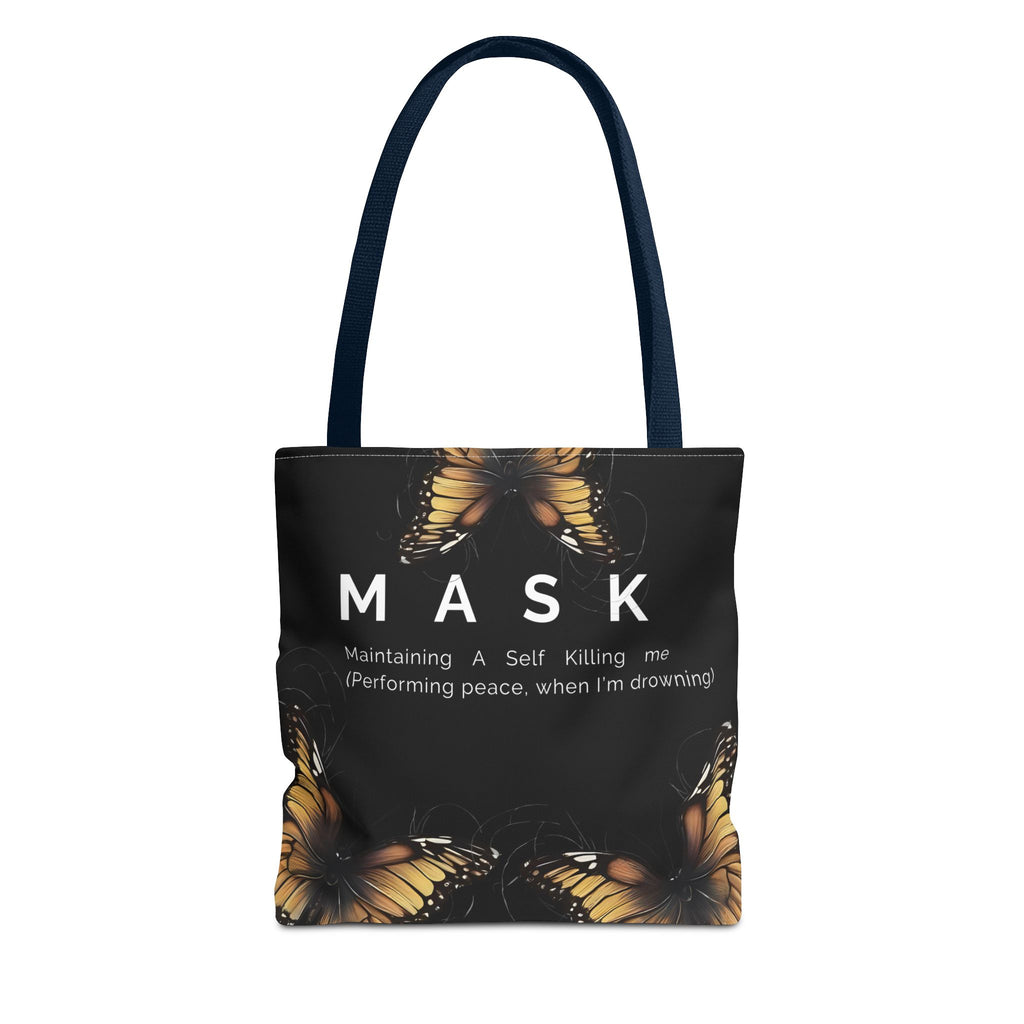 Mask Butterfly Tote Bag