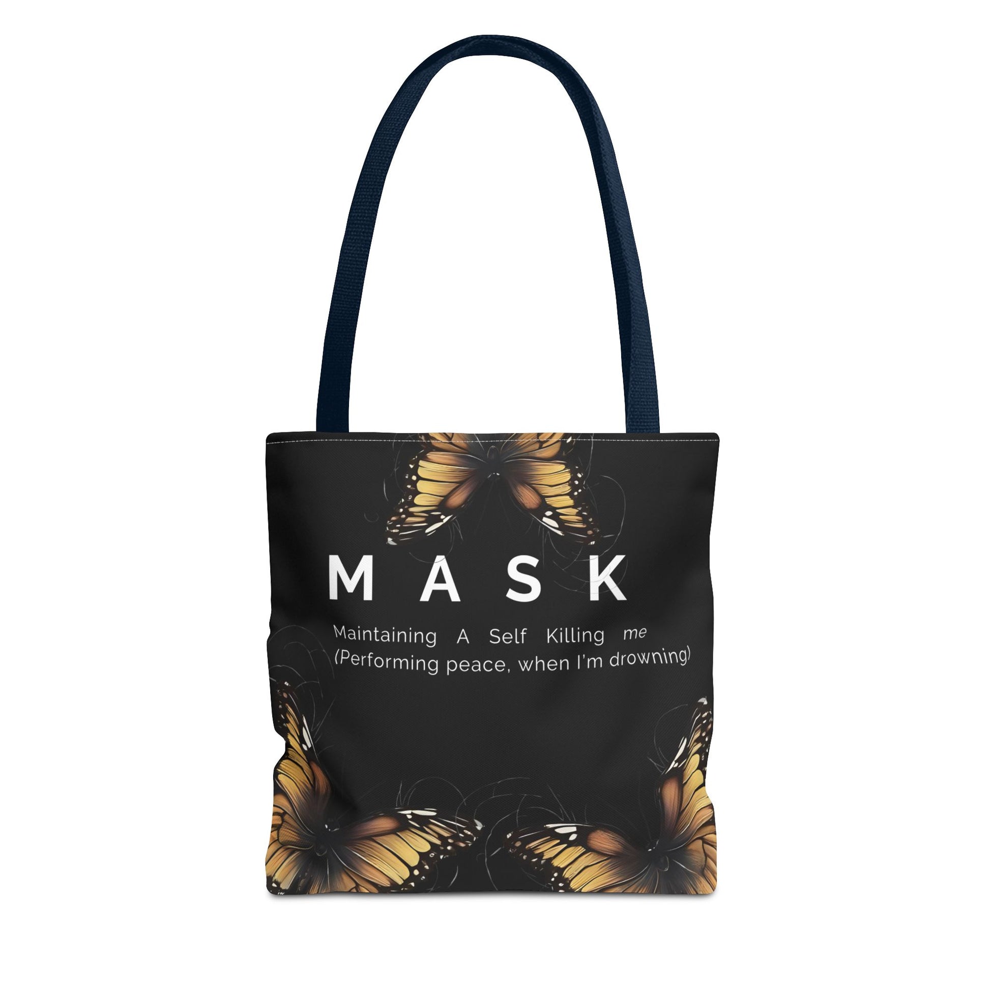 Mask Butterfly Tote Bag