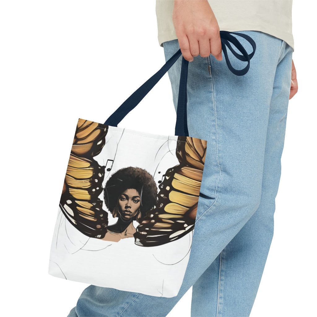 Afro Butterfly Tote Bag