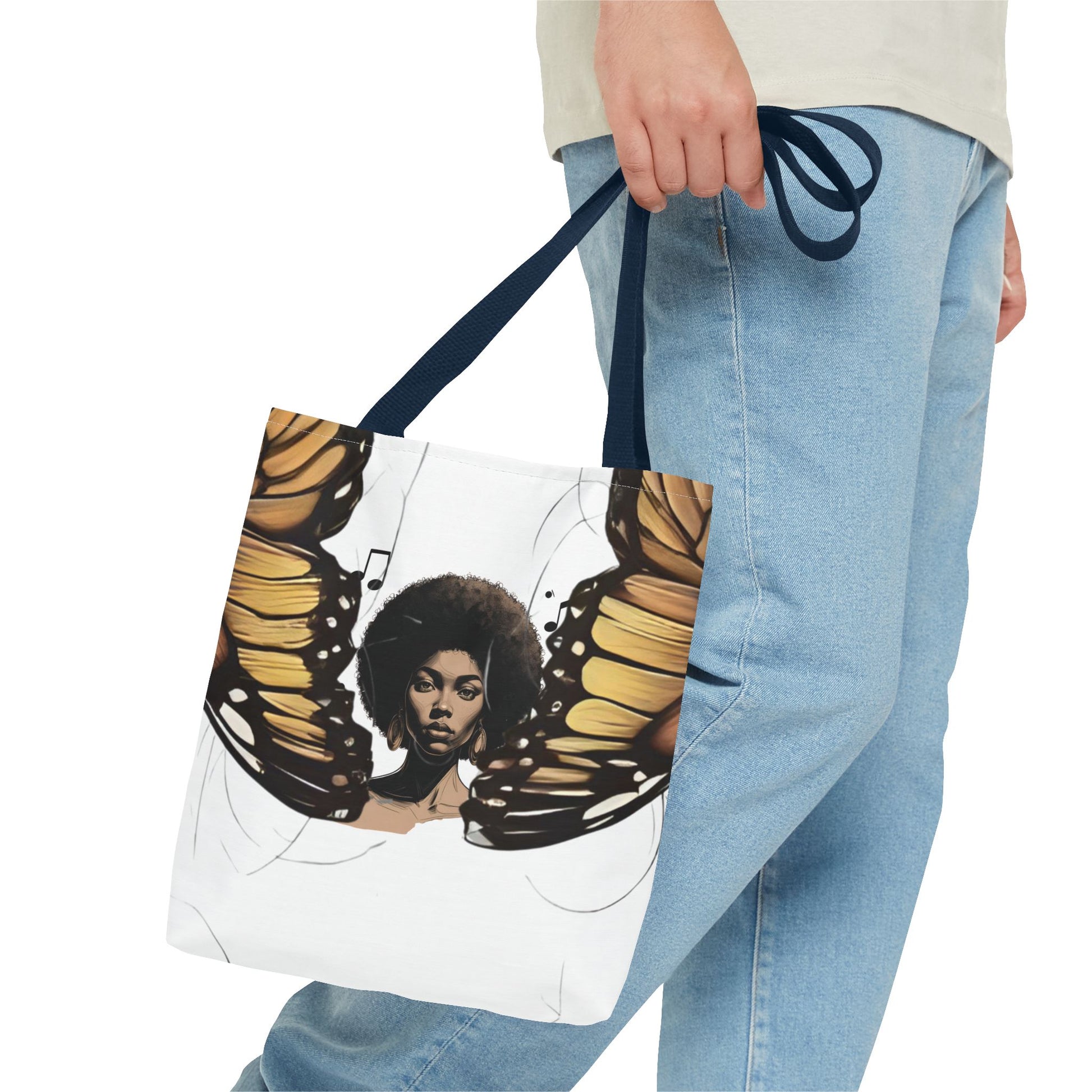 Afro Butterfly Tote Bag