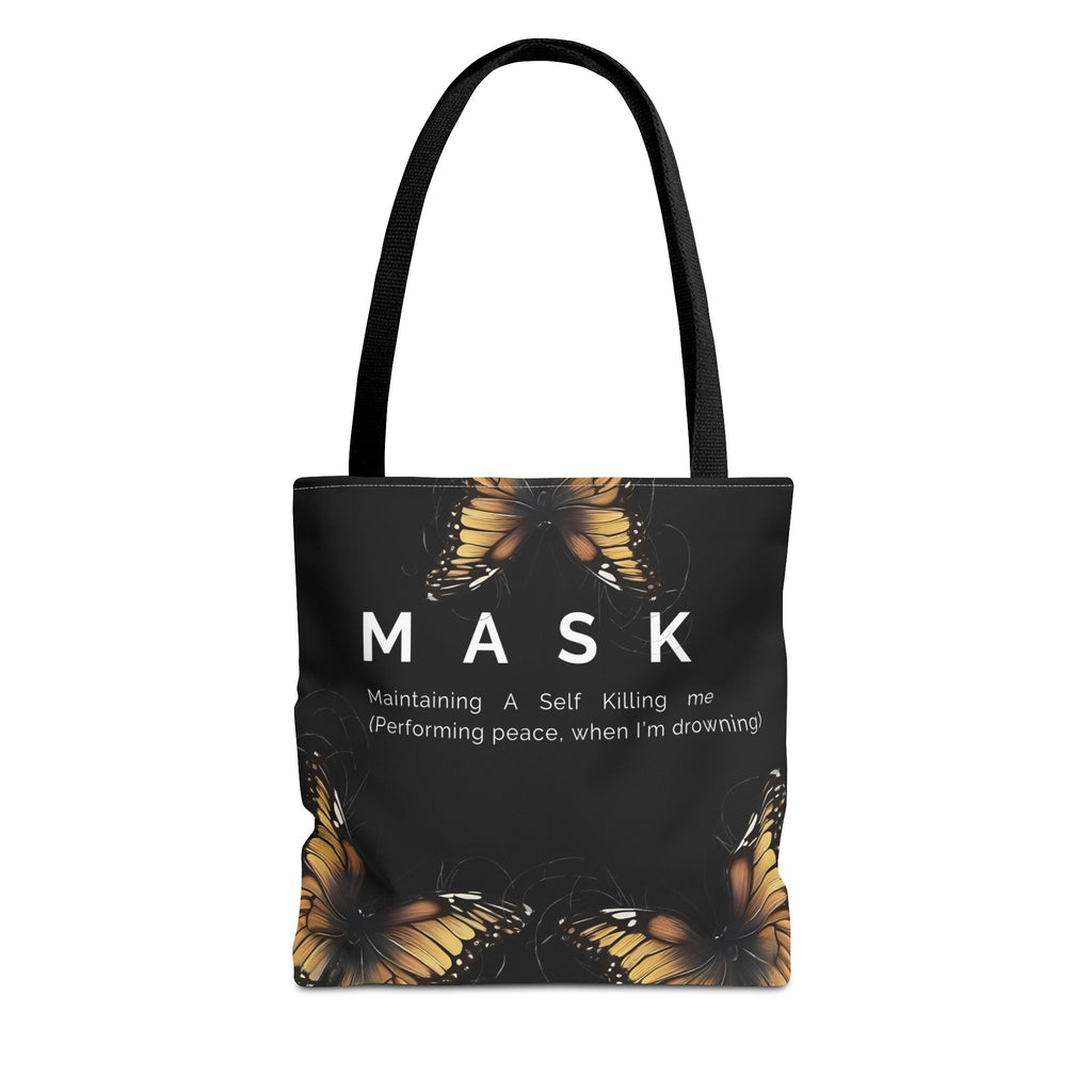 Mask Butterfly Tote Bag