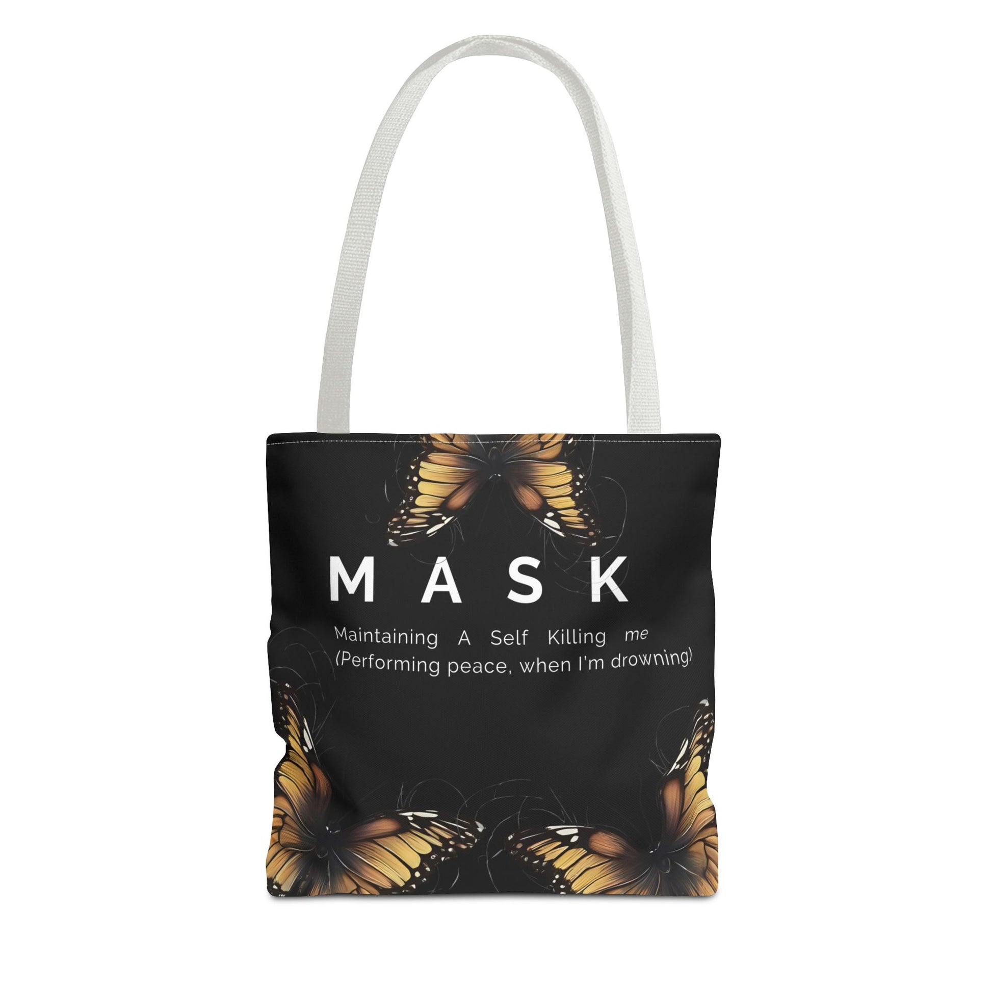 Mask Butterfly Tote Bag