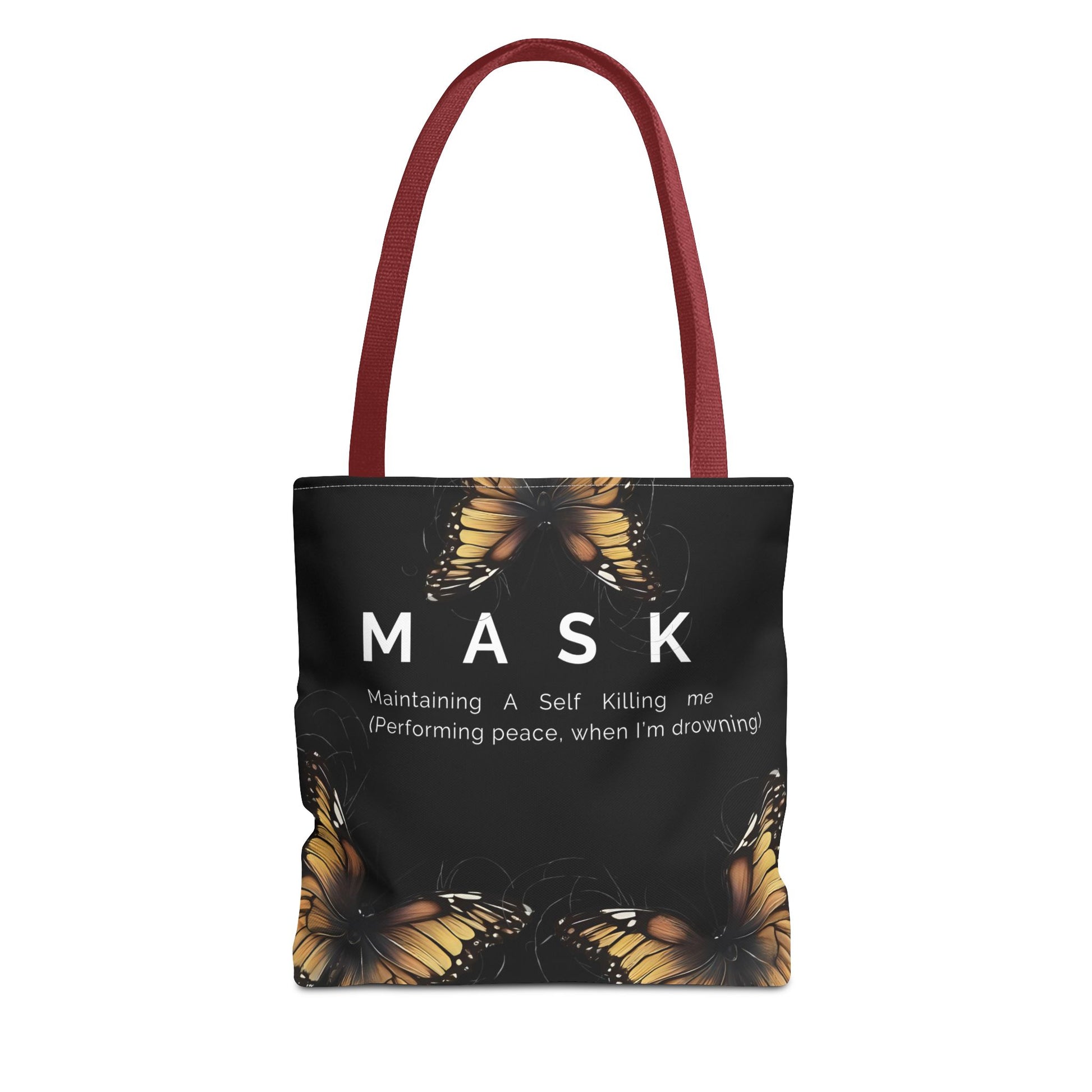 Mask Butterfly Tote Bag
