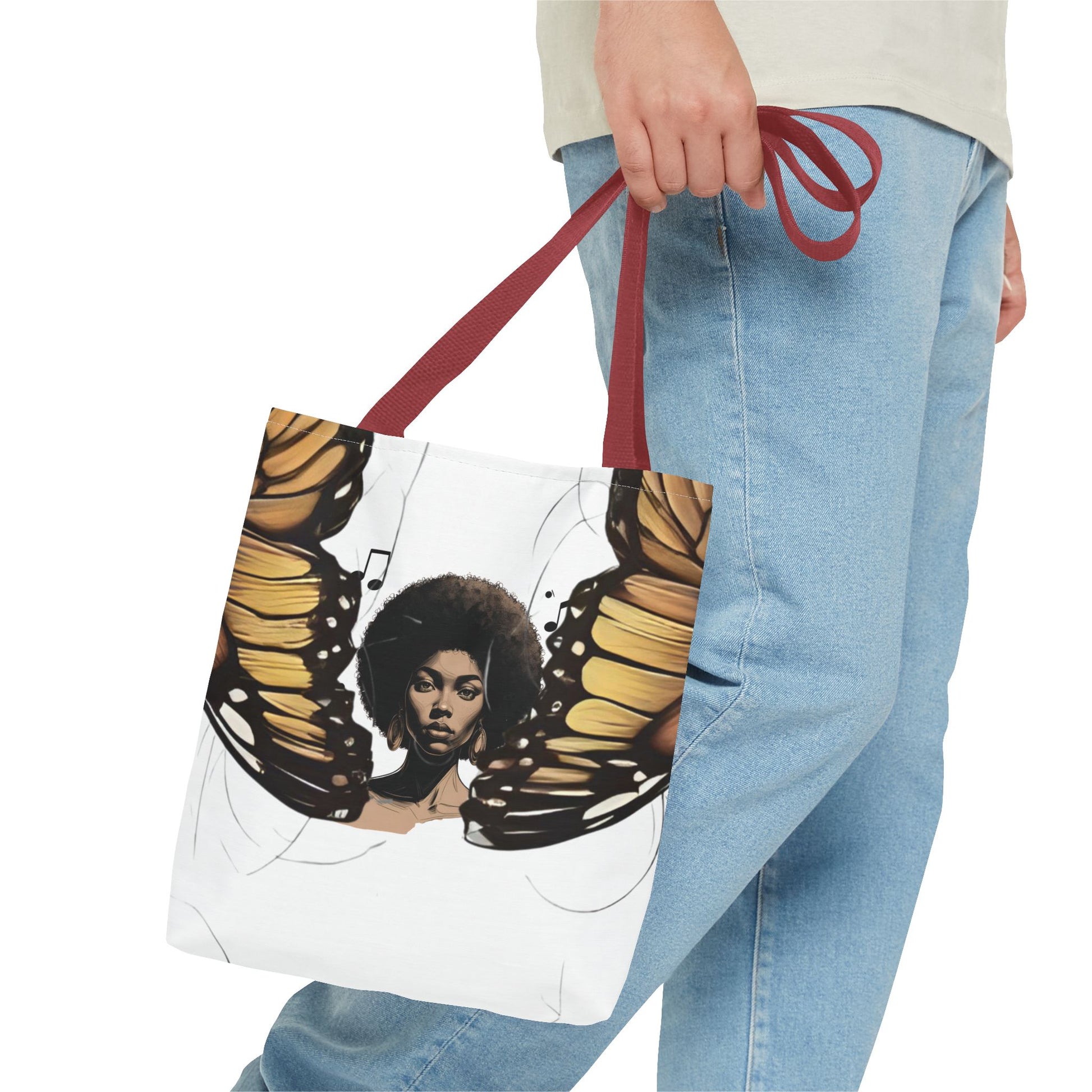 Afro Butterfly Tote Bag